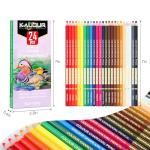 KALOUR PDAS 24 Premium Colored Charcoal Pencils Drawing Set, Quality Pastel Chalk Pencils, Skin Tone Colored, for Coloring, Sketching, Drawing, Layering & Blending for Beginners & Artists