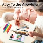 KALOUR PDAS 24 Premium Colored Charcoal Pencils Drawing Set, Quality Pastel Chalk Pencils, Skin Tone Colored, for Coloring, Sketching, Drawing, Layering & Blending for Beginners & Artists