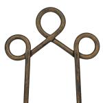 Deco 79 Metal Display Easel Scroll Tabletop Easel, Display Stand 5" x 8" x 9", Brown