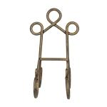 Deco 79 Metal Display Easel Scroll Tabletop Easel, Display Stand 5" x 8" x 9", Brown