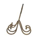 Deco 79 Metal Display Easel Scroll Tabletop Easel, Display Stand 5" x 8" x 9", Brown