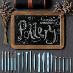 52 Clay Pottery Tool, Ceramic Sculpting Tools with Brushes, DIY Clay Tools Set for Carving, Craft, Dotting, Drawing, Shaping, Molding