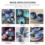 ABEIER Iridescent Acrylic Paint, Set of 20 Chameleon Colors, 8.45 oz/250ml Bottles, Color-shifting, Non-Toxic, High Viscosity, Blendable, Paints on Rocks Crafts Canvas Wood, Fabric, Ceramic & Stone