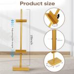 dakewang Adjustable Tabletop Easel Stand for Picture Frames, Picture Easels for Display, Gold Easel, Picture Frame Stand, Adjustable Art Easel.(30inch,Gold)
