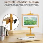 dakewang Adjustable Tabletop Easel Stand for Picture Frames, Picture Easels for Display, Gold Easel, Picture Frame Stand, Adjustable Art Easel.(30inch,Gold)