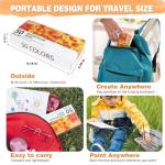 Joyooss Watercolor Paint Set 50 Colors, Art Supplies Watercolors Paint Kit for Adults, Portable Travel Water Colors with Paint Brushes, Drawing Supplies for Teens Artists Beginners and Professionals