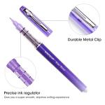 WRITECH Liquid Ink Rollerball Pens: 8ct Assorted Colors Extra Fine Point Tip 0.5mm Rolling Pen for Smooth Writing Coloring Drawing Journaling No Bleed & Smear &Smudge Multi Colored