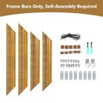 FOLKOR DIY Wood Frame for 24x36 Canvas Paintings, 2.4" Wide Antique Ornate Canvas Frames for Oil Painting Art Prints, 24x36 Gold Frame for Home Living Room Wall Decor (No Backboard & Glass Cover)