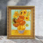 FOLKOR DIY Wood Frame for 24x36 Canvas Paintings, 2.4" Wide Antique Ornate Canvas Frames for Oil Painting Art Prints, 24x36 Gold Frame for Home Living Room Wall Decor (No Backboard & Glass Cover)