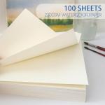Threvortax 100 PCS Watercolor Paper 8.5x11 Inch 105LB/230GSM Cold Press Water Color Paper for Students and Beginners, Acid-Free Heavyweight Art Sheets for Painting, Printing, Scanning & Crafting