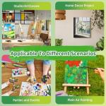 24PK Canvas Boards for Painting –4 Sizes (5x7'' 8x10'' 9x12'' 11x14'') –100% Cotton Gesso Pre-Primed Canvas for Acrylic, Oil, Watercolor, Gouache | Art Supplies for Beginner & Artists & Student