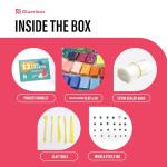 Air Dry Clay for Kids & Adults - Magic Modeling Clay Kit: 50 Vibrant Colors, 100 Googly Eyes, Soft & Safe Material - Creative Fun Arts and Crafts Set