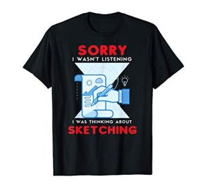 Sketcher Draw Artist Sketching Joke Sketch Drawing Lover T-Shirt