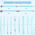 16 PCS Clay Tools Kit for Pottery & Polymer Clay – Air Dry Clay Sculpting Tools Set for Kids & Adults, Includes Dotting, Carving, Molding, Modeling, and Shaping Tools for Pottery Craft