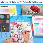 KALOUR 72 Colored Pencils for Adult Coloring Book,With Coloring Book,Zipper Slot Pencil Case,with Sharpener,Soft Core,7 Metallic Color,Ideal for Layering Blending,for Artists Beginners Kids(Pink)