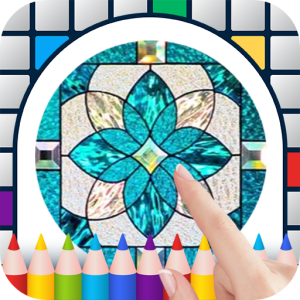 Stained Glass Windows Color by Number - Free Pixel Art Game - Coloring Book Pages - Happy, Creative & Relaxing - Paint & Crayon Palette - Zoom in & Tap to Color - Share Creations with Friends!