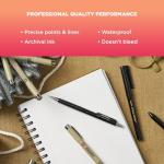 Sakura Pigma Sensei Manga Drawing Kit - Archival Black Ink Pens - Pens for Drawing Manga, Cartoon, & More - Assorted Nib Sizes - 8 Pack