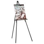 Studio Designs Art Studio Display Easel - Portable Wood Easel to Display Art Projects on Tabletops or Floors - Adjustable Height for Different Surfaces and Projects, Black