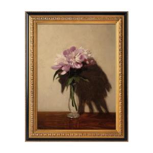 FOLKOR Finished Ornate Frame for 8x10 Canvas Paintings, Antique Black and Gold Canvas Frame for Oil Painting Art Prints, Wood Frame for Home Living Room Wall Decor (Empty Frame, No Backboard)