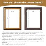 FOLKOR Finished Ornate Frame for 8x10 Canvas Paintings, Antique Black and Gold Canvas Frame for Oil Painting Art Prints, Wood Frame for Home Living Room Wall Decor (Empty Frame, No Backboard)