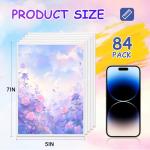 FUMILE Canvas Boards for Painting 5x7 Inch, 84 Pack Small Canvases Value Pack, Primed Acid-Free Blank Canvas Panels for Beginners & Artist, Painting Canvas for Classroom and Painting Parties., White