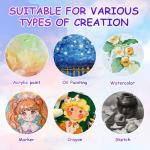 FUMILE Canvas Boards for Painting 5x7 Inch, 84 Pack Small Canvases Value Pack, Primed Acid-Free Blank Canvas Panels for Beginners & Artist, Painting Canvas for Classroom and Painting Parties., White