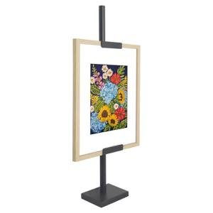 Americanflat Adjustable Tabletop Easel Stand for Picture Frames up to 28" - Ideal Picture Frame Stand to Display Art, Signs, or Photos - Use Easel Stands for Home or Events - Black