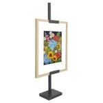 Americanflat Adjustable Tabletop Easel Stand for Picture Frames up to 28" - Ideal Picture Frame Stand to Display Art, Signs, or Photos - Use Easel Stands for Home or Events - Black