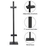 Americanflat Adjustable Tabletop Easel Stand for Picture Frames up to 28" - Ideal Picture Frame Stand to Display Art, Signs, or Photos - Use Easel Stands for Home or Events - Black