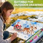 ThEast 24 Watercolor Brush Pens with 2 Refillable Blending Brushes - Flexible Real Nylon Brush Tip Watercolor Markers for Coloring & Journaling & Calligraphy, Art Supplies