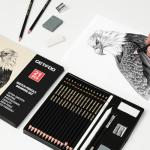 Drawing Sketching Pencil Set 21 Pack Art Pencil Kit with Graphite Pencils (14B-5H), Charcoal Pencil, Ideal for Shading, Blending, Drawing Set for Beginners & Pro Artists