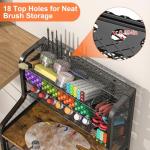 Small Rolling Utility Cart with Drawer, Metal Craft Storage Cart with Lockable Wheel, Versatile Art Organizer with 6 Tiers & Removable Dividers for Drawing Room, Store Paint & Artifact, Patent Pending