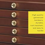 MEEDEN 10-Drawer Art Supply Storage Box, Beech Wood Art Box, Large Capacity Wooden Pencil Box with Drawer & Compartments for Organizing Pastels, Pencils, Pens, Markers, Brushes & Stamp, Walnut