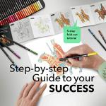 Castle Art Supplies Watercolor Pencils Set | 72 Vibrant Pigments for Blending, Drawing and Painting | Adults and Professionals | Presented in Tin Case