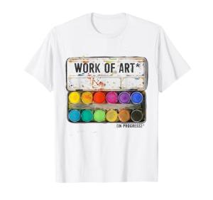 Work of Art in Progress Paint Palette Tee Tshirt T-Shirt