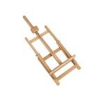 KINGART 38" High Tabletop Wooden H-Frame Studio Easel - Artists Adjustable Beechwood Painting and Display Easel, Holds Up to 22" Canvas - Portable Sturdy Table Desktop Holder Sketch Pad Stand