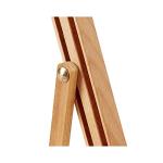 KINGART 38" High Tabletop Wooden H-Frame Studio Easel - Artists Adjustable Beechwood Painting and Display Easel, Holds Up to 22" Canvas - Portable Sturdy Table Desktop Holder Sketch Pad Stand