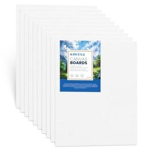 Canvas Boards for Painting 8X10-100% Cotton 10 Pack Canvas Panels for Acrylic, Oil, and Watercolor - Ideal for Artists and Hobbyists