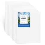 Canvas Boards for Painting 8X10-100% Cotton 10 Pack Canvas Panels for Acrylic, Oil, and Watercolor - Ideal for Artists and Hobbyists