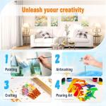 Canvas Boards for Painting 8X10-100% Cotton 10 Pack Canvas Panels for Acrylic, Oil, and Watercolor - Ideal for Artists and Hobbyists