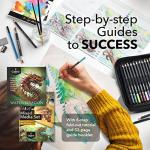 Castle Art Supplies Mixed Media Set | 120+ Art Pencil Collection - Coloured, Watercolour, Pastel, Metallic, Graphite, Charcoal | Creative Freedom for Adult Artists, Colourists | in Neat Travel Case