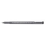 STAEDTLER Pigment Liner Pack, Black, 6 Pens, Assorted Line Widths, 0.05mm, 0.1mm, 0.2mm, 0.3mm, 0.5mm, 0.8mm