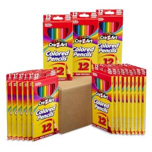 Cra-Z-Art Bulk Colored Pencils, 18 Packs of 12ct Colored Pencils, School Supplies, Classroom Supplies, Teacher Bulk Pack