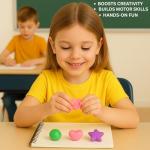 Ouksma 24 Pack Kneaded Erasers,Colorful Drawing Art Moldable Kneaded Sketching Erasers for Artists Blend, Shade, Smooth(24,Colored Eraser)