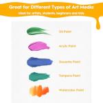 5 Packs Canvas for Painting 8 x 10 Inch, Koncci Cotton Acid-Free Blank Canvas Board for Acrylic Paint, Oil Paint & Wet Water Art Media, Kids Hobby Painters and Beginners