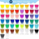 KALOUR Premium Colored Pencils for Adult Coloring Book,Set of 50 Colors,with Zipper Slot Pencil Case,Soft Core,Ideal for Layering Blending,for Artists Beginners