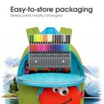 DENKSY 36 Dual Tip Watercolor Markers Brush & Fineliner Art Pens – Water-Based Double Ended Markers for Sketching, Lettering, Calligraphy, and Illustration – 2mm Tip