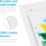 Gotideal Canvas Boards for Painting, 24pcs 16x20 Primed Canvas for Painting, Bulk Painting Canvas for Kids and Adults, White Blank Canvas Panels for Acrylic, Oil, Pour Art Supplies