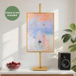 Adjustable Tabletop Easel Stand, Picture Easels for Display up to 28.5 Inches, Heavy Duty Metal Picture Frame Holder for Artwork, Signs & Certificates Display Stand(Gold)