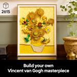 LEGO Art Vincent Van Gogh – Sunflowers Building Set for Adults - Home Decor Idea - Brick Built Painting - Gift for Birthdays - 31215